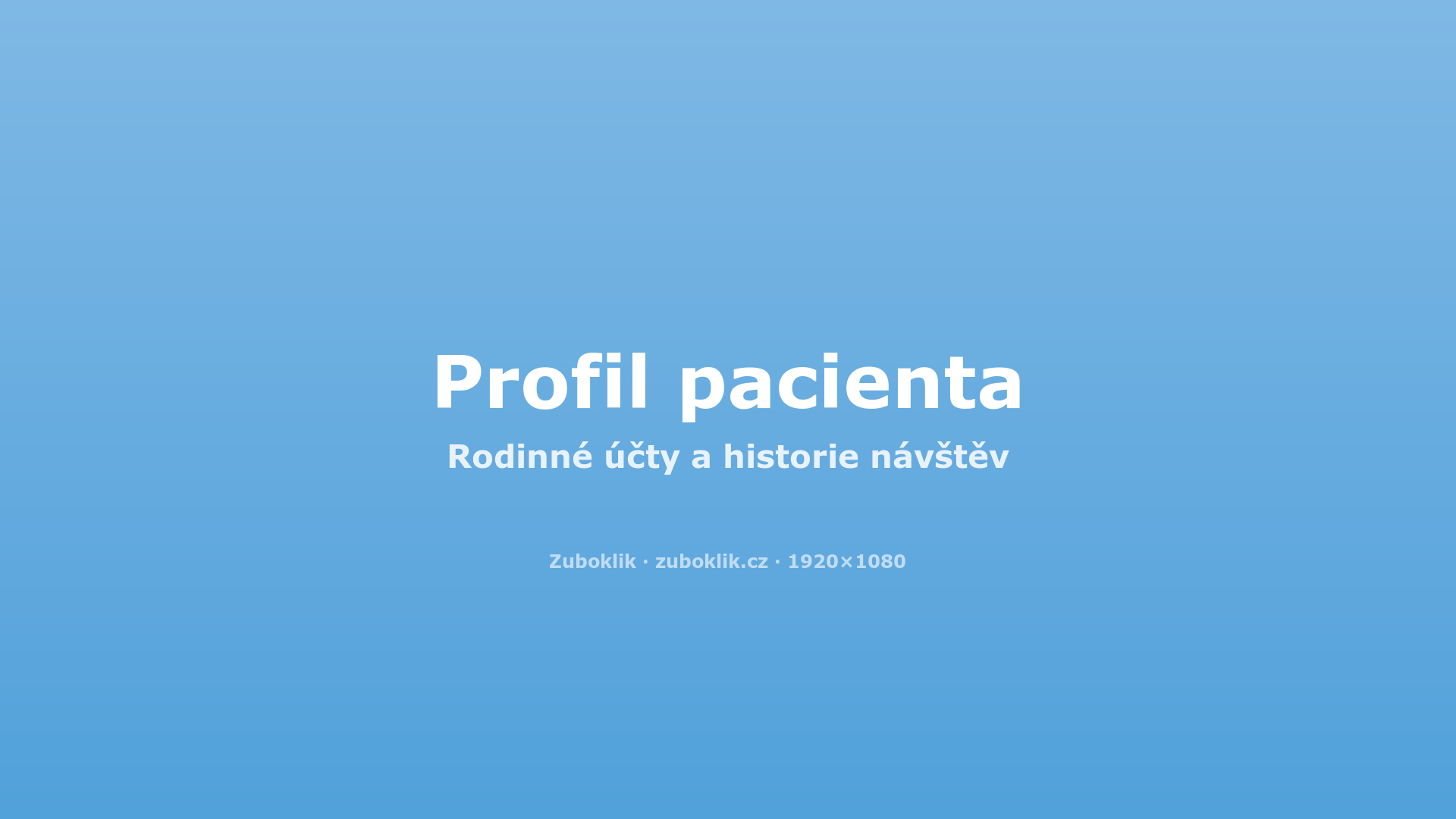 Patient profile & family accounts